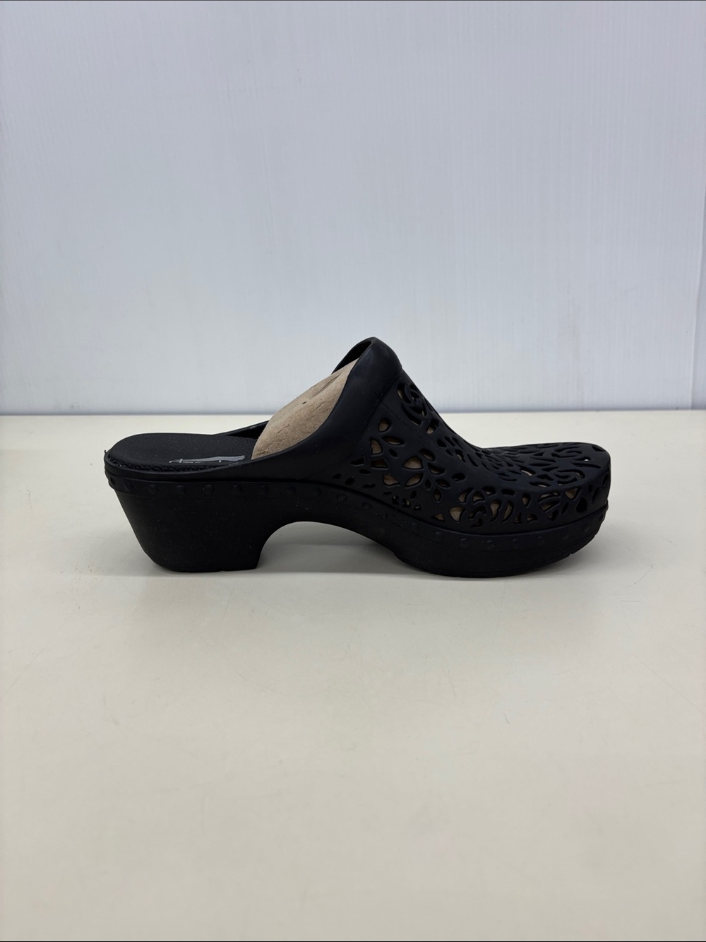 Dansko Black Laser-Cut Clog Mule - Picture 5 of 7